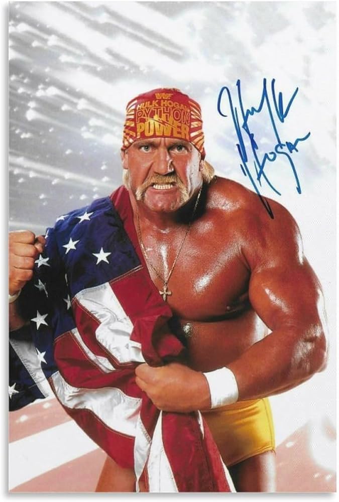 Amazon.co.jp: プロレスラー ハルク・ホーガン 直筆サイン入 ポスター