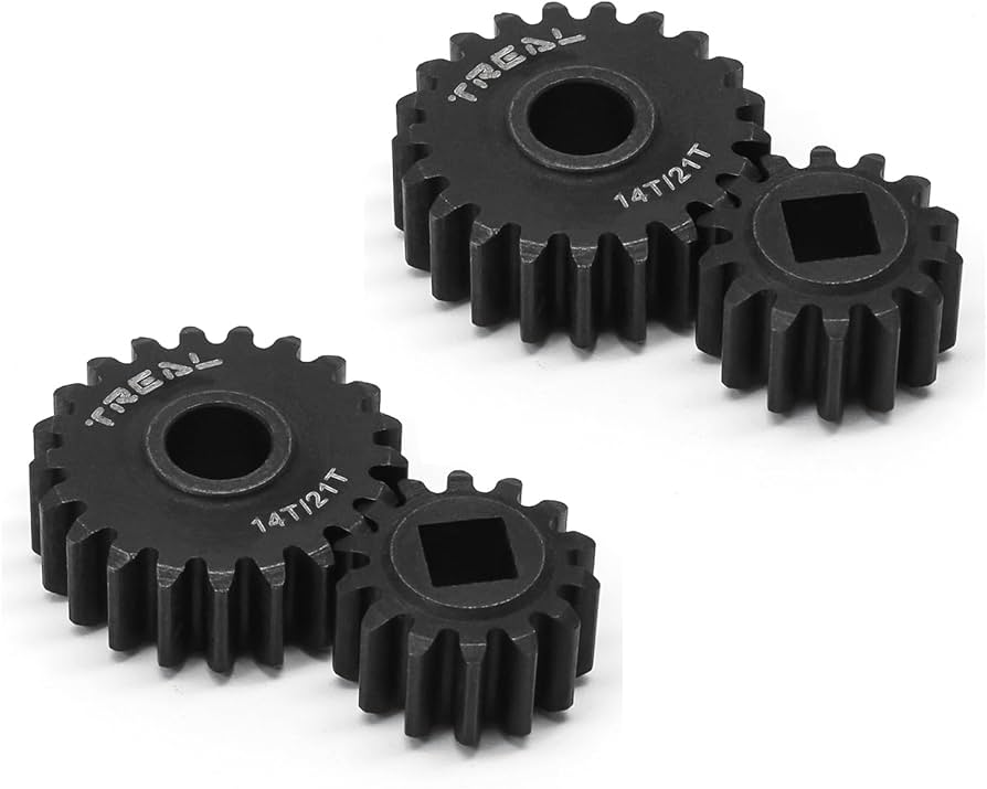 Amazon.com: TREAL SCX10 III/Capra Overdrive Portal Gears Harden