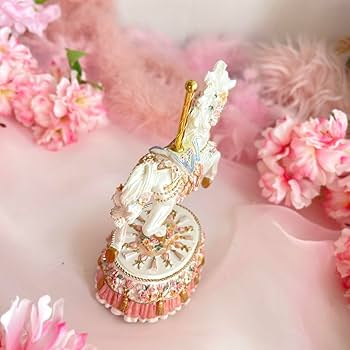 Amazon.co.jp: 白馬 オルゴール メルヘン カルーセル メリーゴーランド