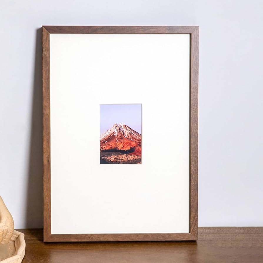 Amazon.co.jp: 額縁 b2 茶色 a2 高級 額縁 色紙 額 ポスターフレーム