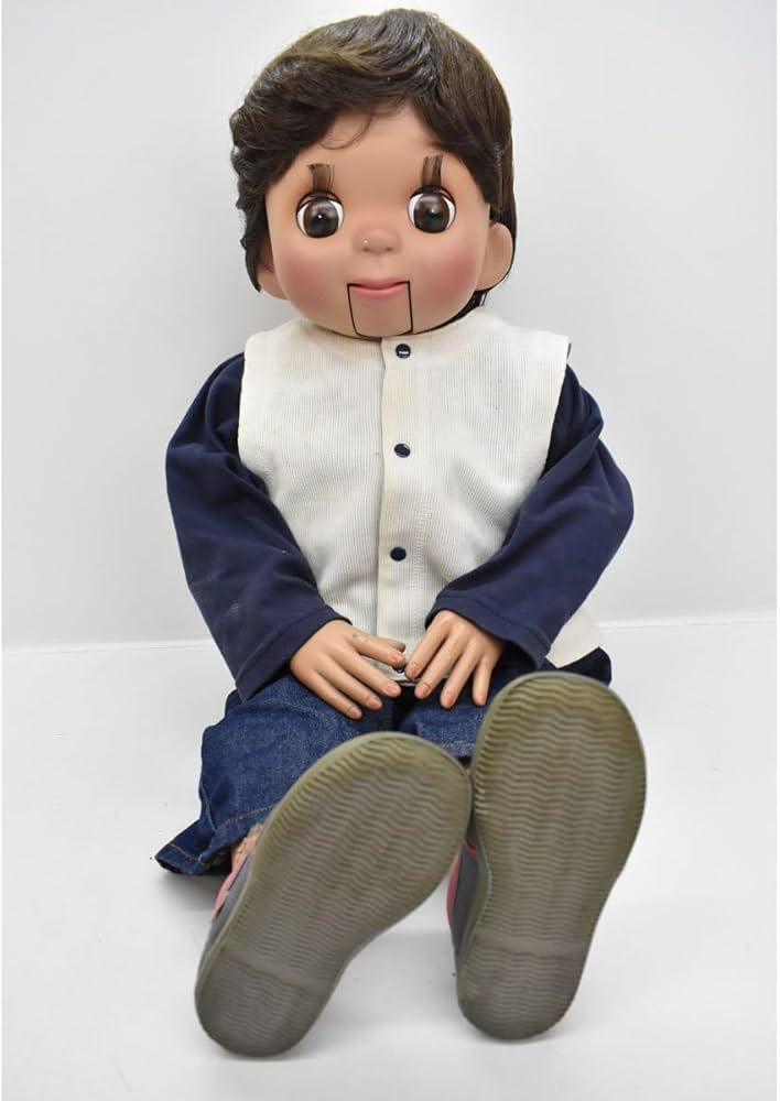 Amazon.co.jp: 腹話術 人形 男の子 身長約90cm 古いあすなろパペット