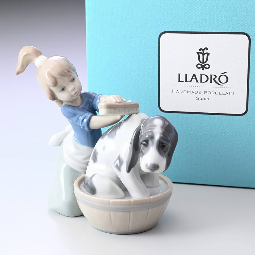 Amazon.co.jp: LLADRO リヤドロ きれいにしましょうね 01005455 陶器
