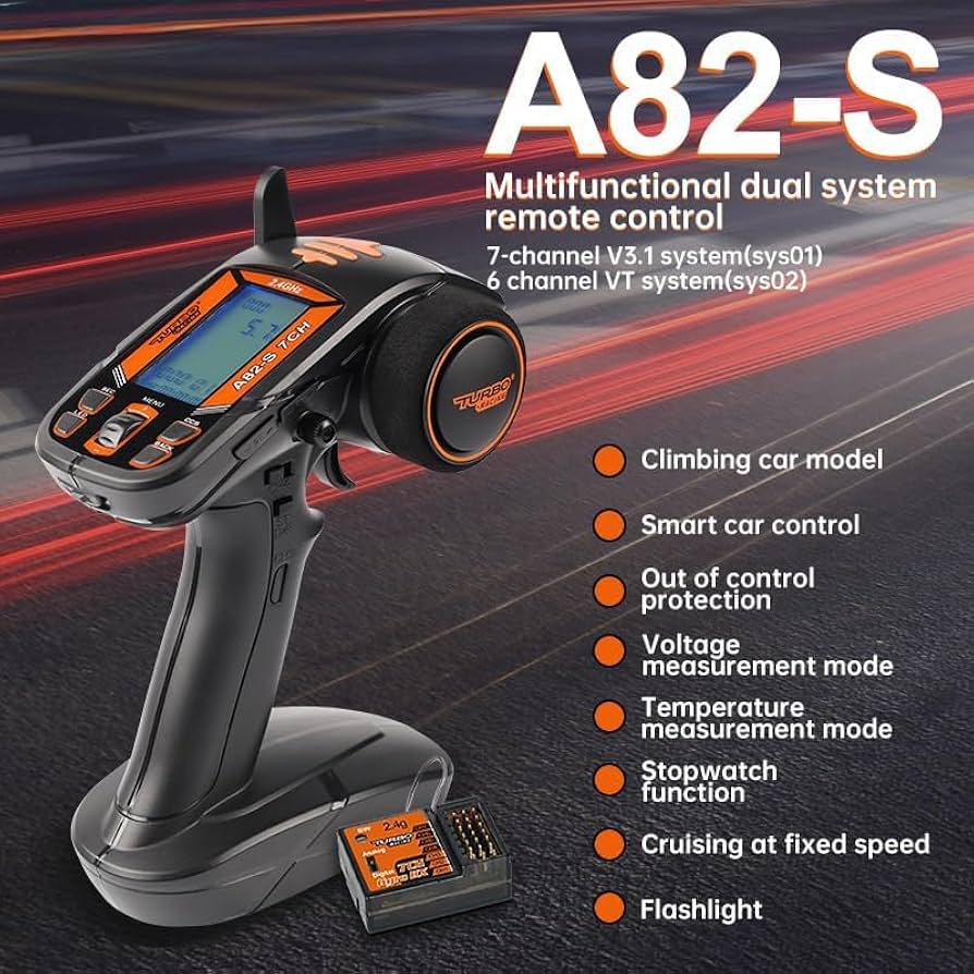 Amazon | ターボレーシング A82-S 2.4G 7CH ラジコンカー用送信機 技適