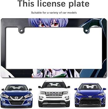 Amazon.co.jp: ナンバープレートフレーム 新世紀エヴァンゲリオン 綾波