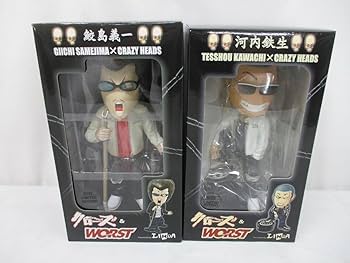 Amazon | 5138P 未 クローズ&WORST CRAZY HEADS フィギュア 9個 鮫島