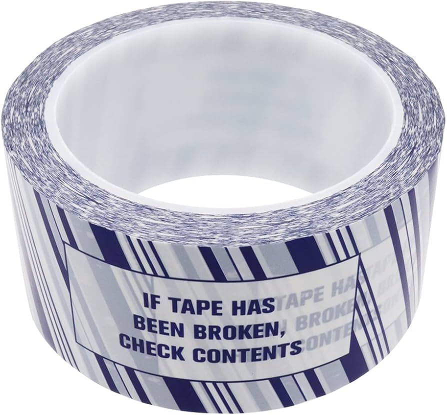 Amazon.co.jp: 開封防止テープ 全転写タイプ 一目で分かる 偽造 改ざん