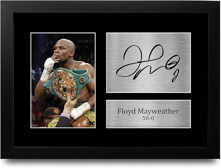 Amazon｜HWC Trading フロイド メイウェザー ギフト サイン入り A4