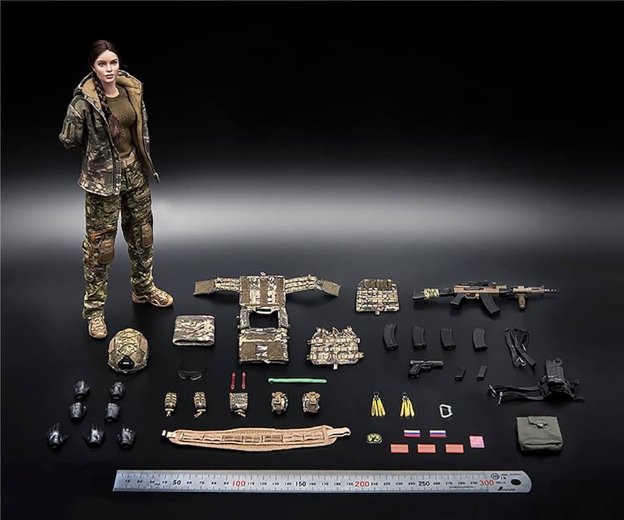 Amazon.co.jp: 1/6スケールミリタリーアクションフィギュア ロシアミス