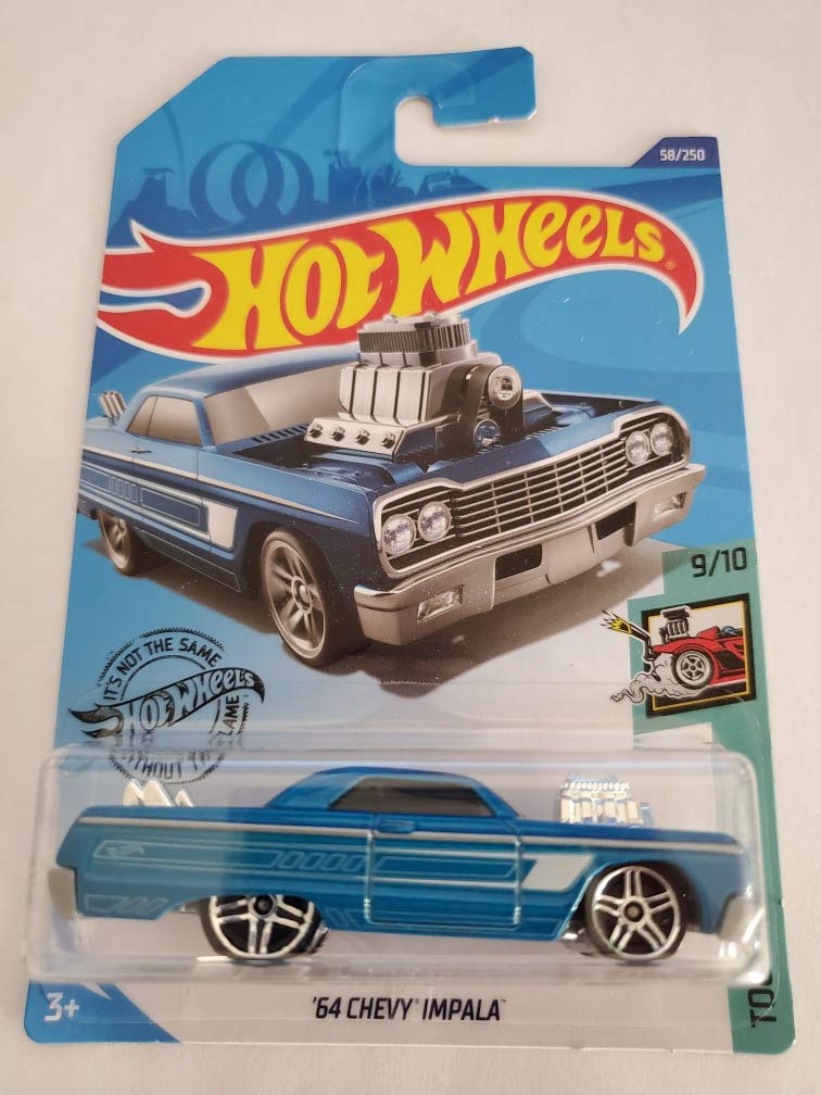 Amazon | Hot Wheels 2020 Tooned '64 Chevy Impala, Blue 58/250