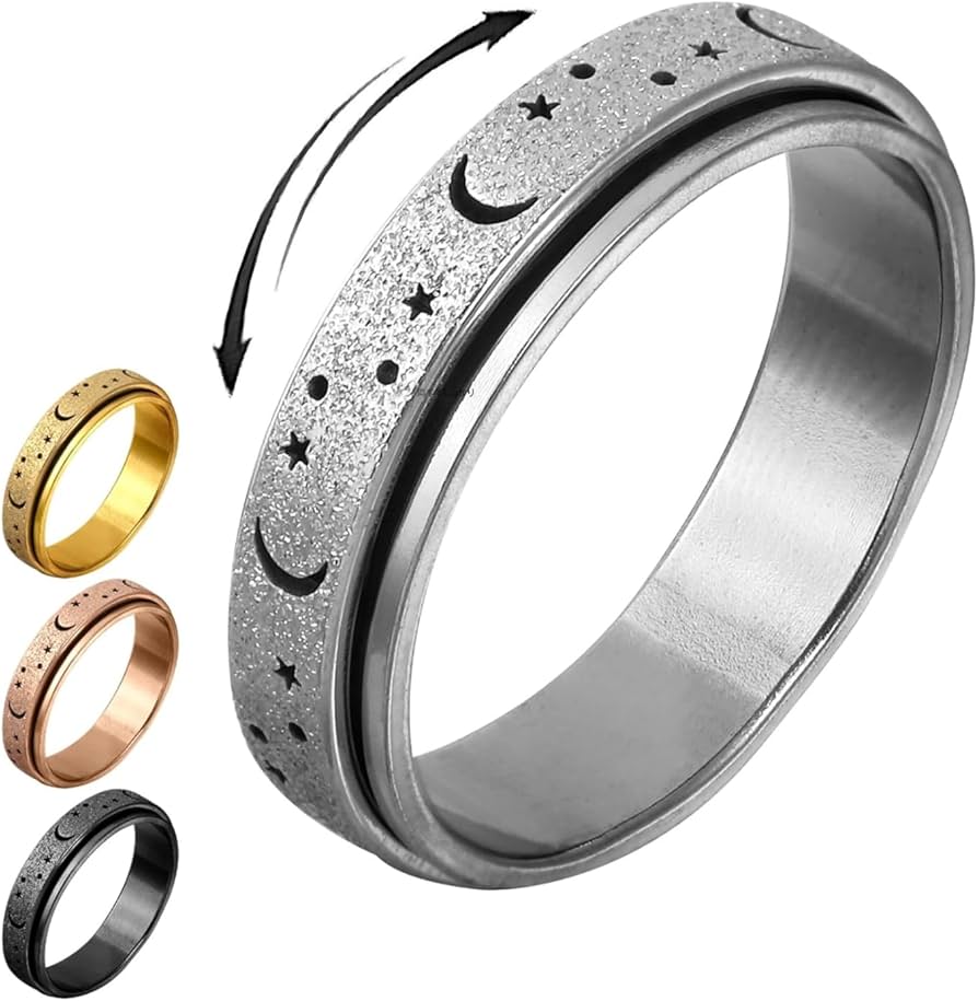 Amazon.co.jp: ZRICCOY 【多動のミカタ】 フィジェットリング フィ