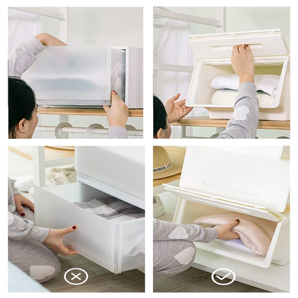 Amazon｜2個の斜めの口の収納ボックス、収納ボックス、8.5 * 15 * 9.2