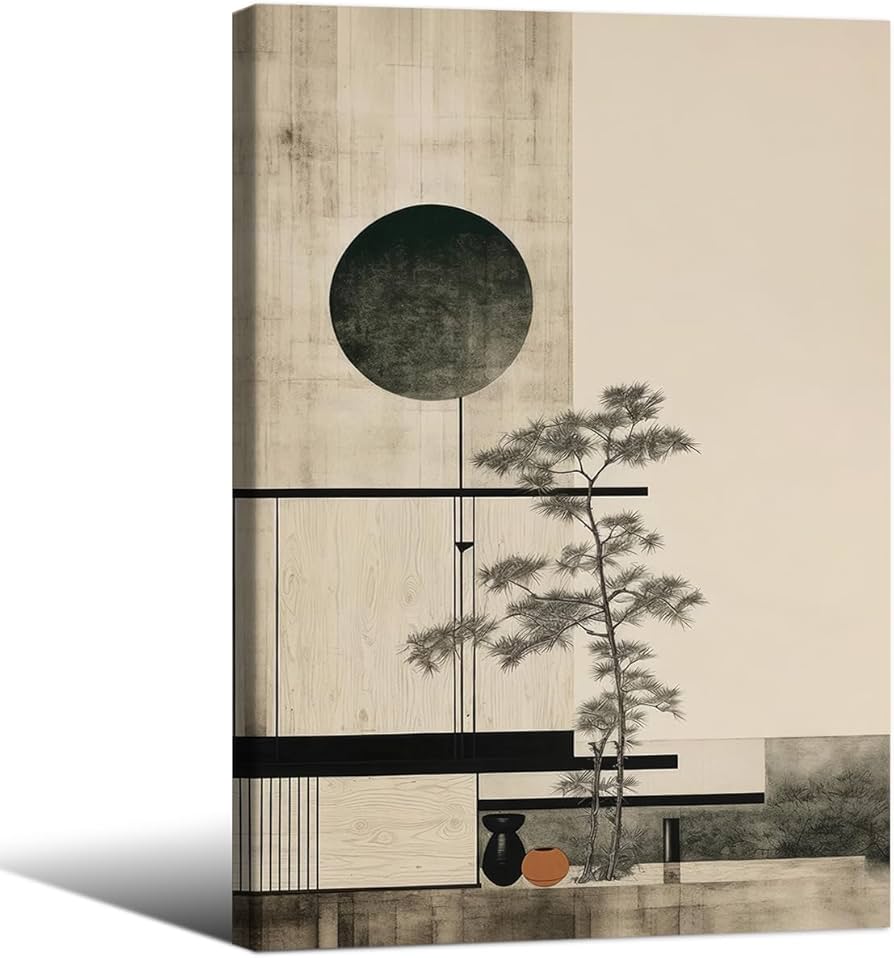 Amazon.com: Japandi Scandinavian Wall Art Japanese Mid Century