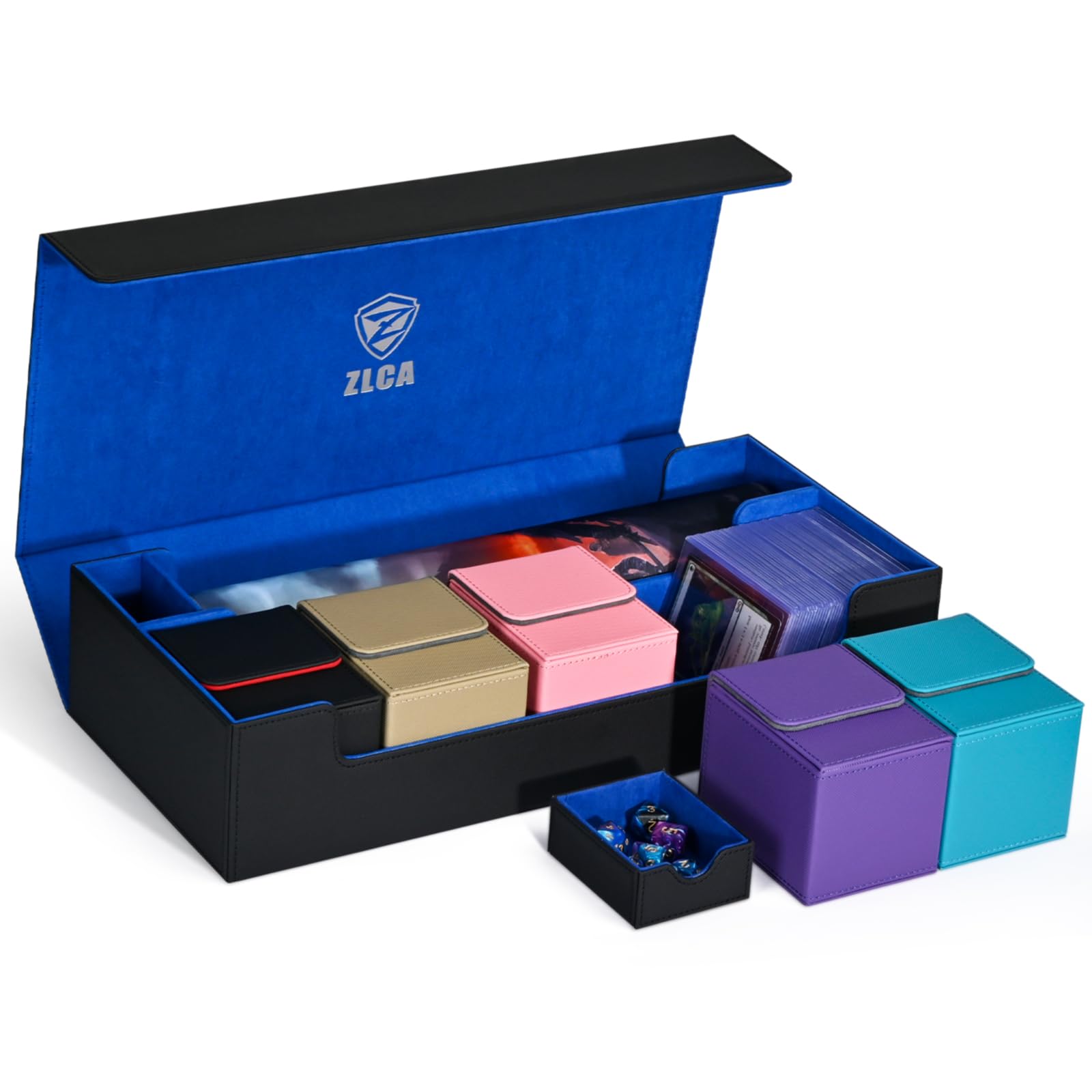 Amazon.co.jp: ZLCA カードデッキボックス プレイマット付き MTG TCG用