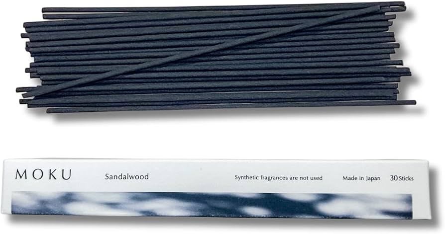 Amazon.co.jp: MOKU お香 線香 最高級 白檀の香り 30本入り 淡路島産