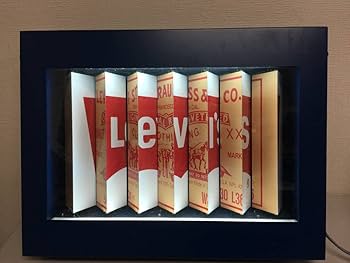 Amazon.co.jp: Levi's リーバイス 3面 回転式電飾看板 当時物