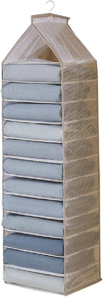 Amazon｜ジアン 吊り下げ収納 収納ラック ハンガー 12段 クローゼット