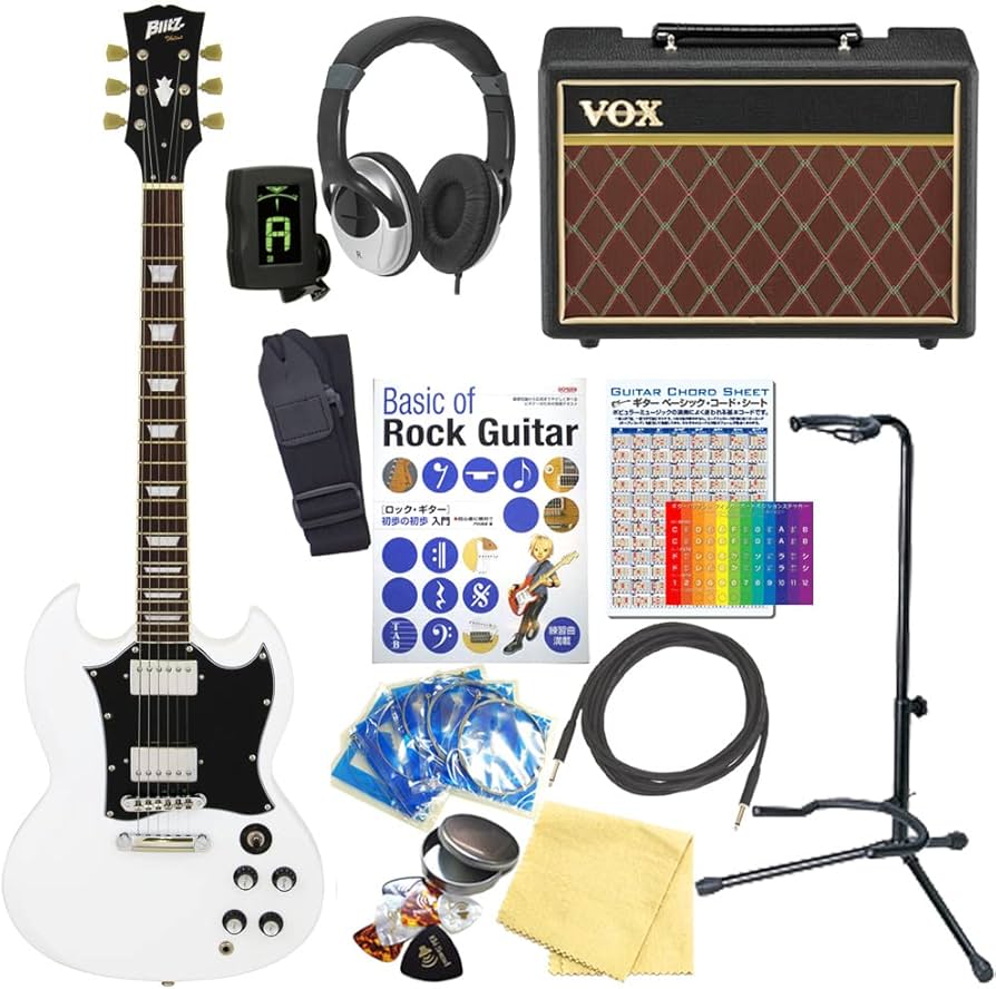 Amazon | エレキギター 初心者セット SG タイプ VOXアンプ付15点セット