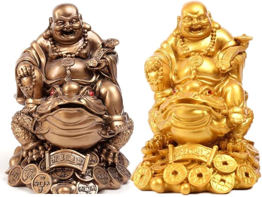 Amazon.co.jp: 布袋尊 布袋様 小サイズ 3本足 蛙 布袋さん 置物 七福神