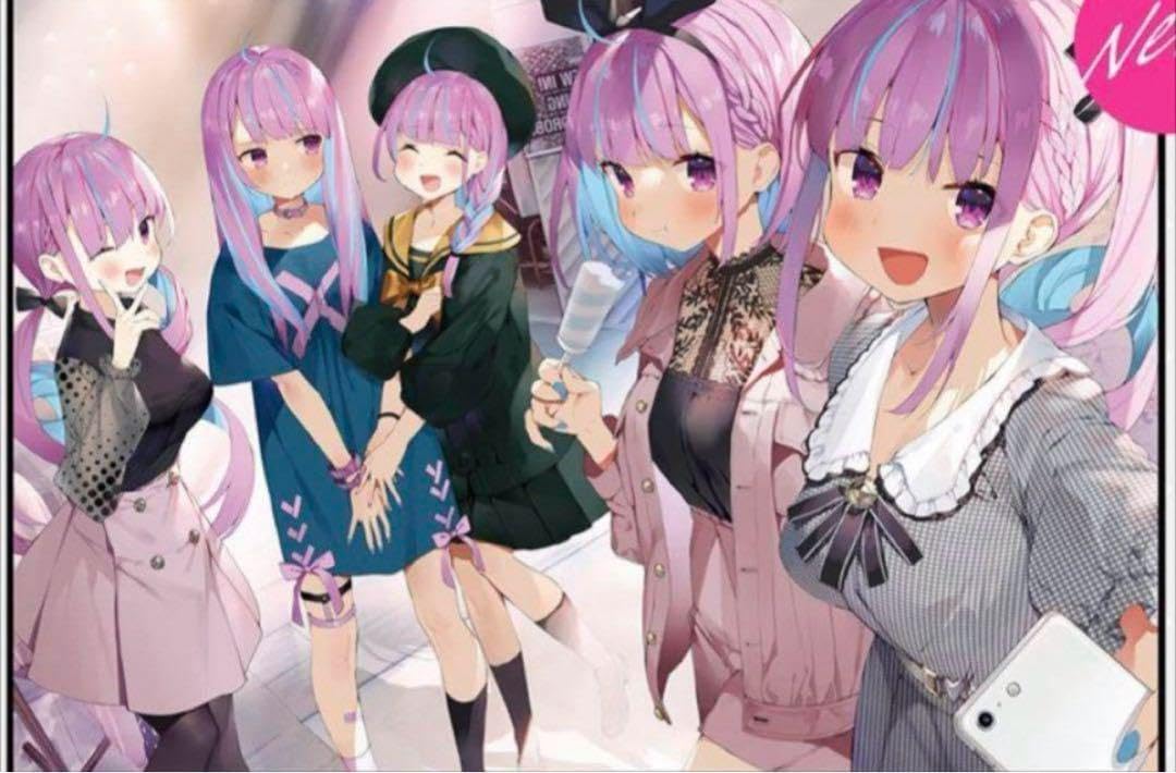 Amazon.co.jp: 湊あくあ 五等分のあくあ B2タペストリー がおう まかろ