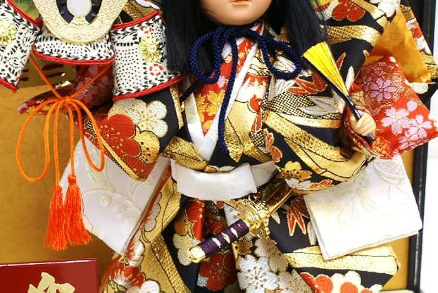 Amazon | 【五月人形】久月作 子供大将「宝城 兜差」武者人形ガラス