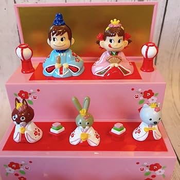 Amazon.co.jp: 不二家 ペコちゃん ペコポコひな壇 お雛様 ひな人形