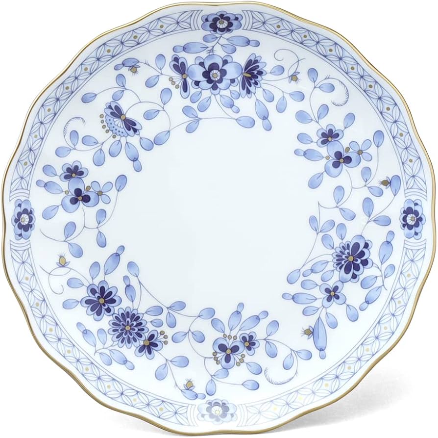 Amazon.co.jp: NARUMI(ナルミ) プレート 皿 ミラノ 17cm ブルー 花柄