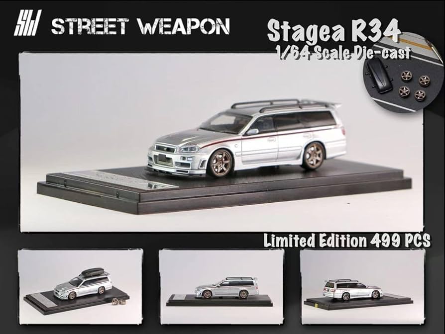Amazon | 1/64 Street Weapon NISSAN 日産 ステージア R34 GT-R stagea