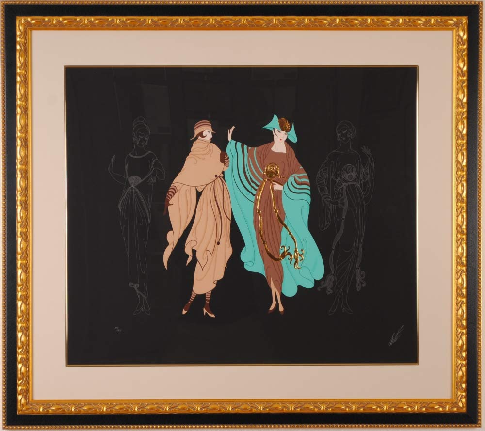 Amazon | アールデコ 絵画 シルクスクリーン 版画 ロマンデ・エルテ