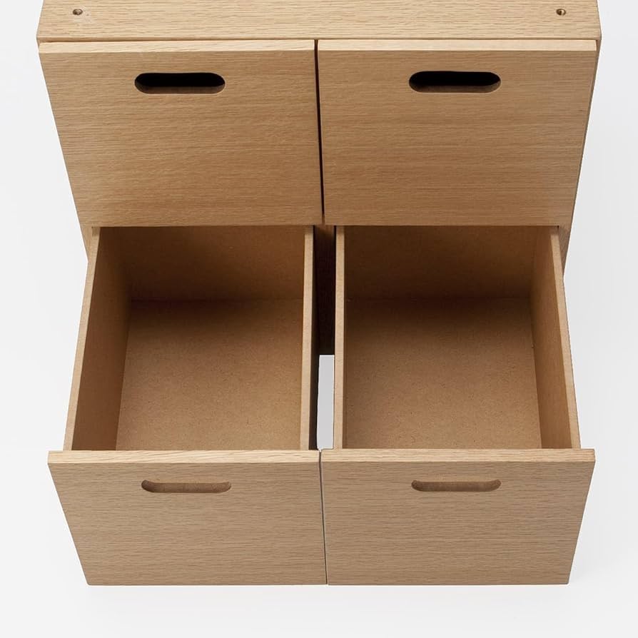 Amazon.co.jp: 無印良品 収納 チェスト 引出し 2段 幅37 奥行28×高さ