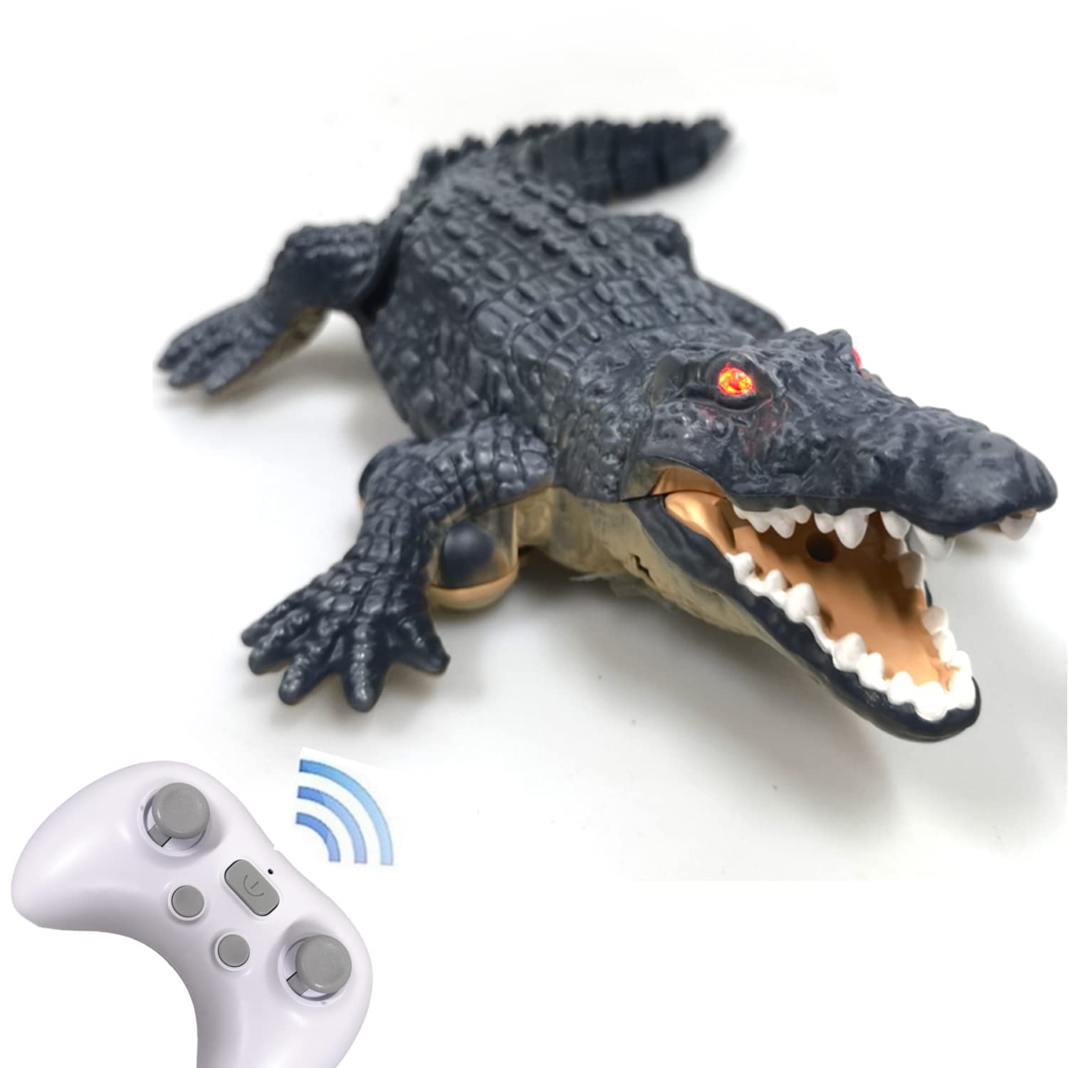 Amazon.co.jp: MANLE ロボット鰐 RCクロコダイル ロボット RCボート