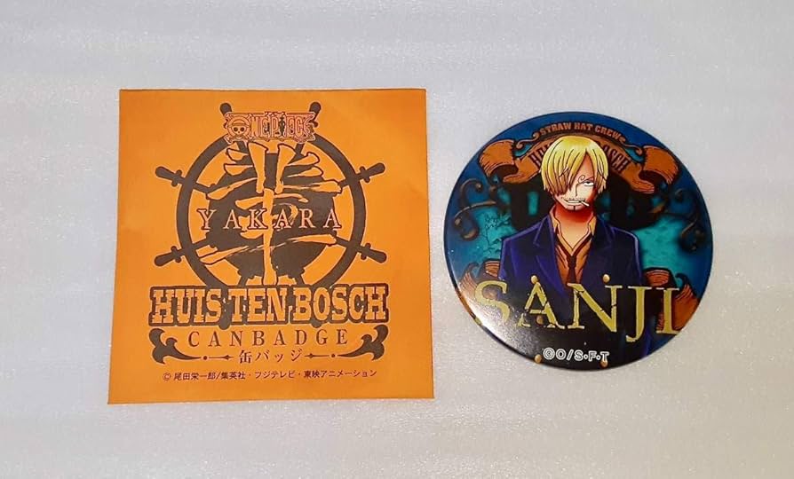 Amazon.co.jp: ワンピース HTB 輩缶バッジ サンジ ハウステンボス 限定