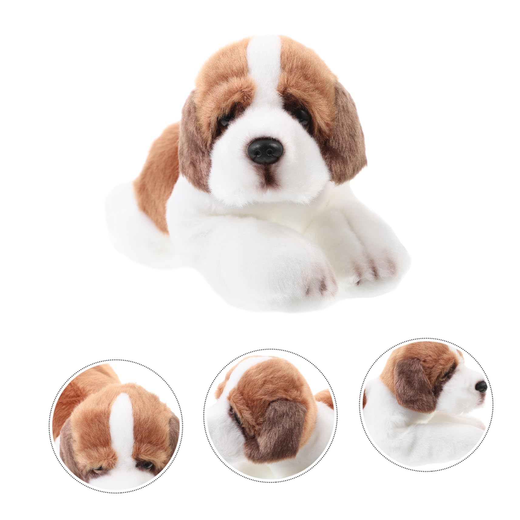 Amazon.co.jp: KOMBIUDA 仿真セントバーナード犬ぬいぐるみドール