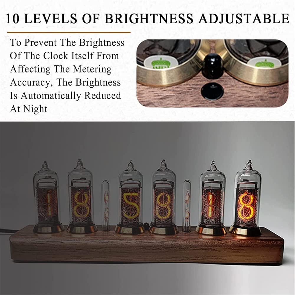 Amazon.co.jp: デスクデコレーションニキシー管時計、IN-14ニキシー