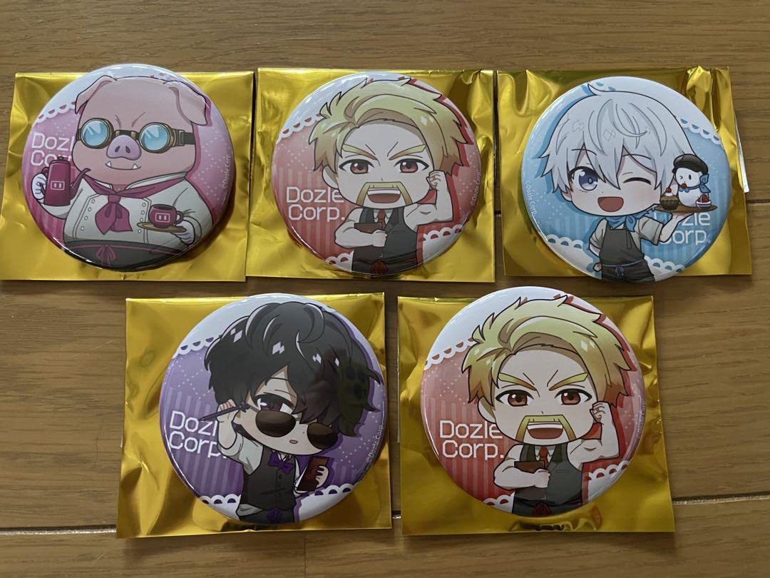 Amazon | ドズル社コラボカフェ 缶バッチ5個セット | バッジ | おもちゃ