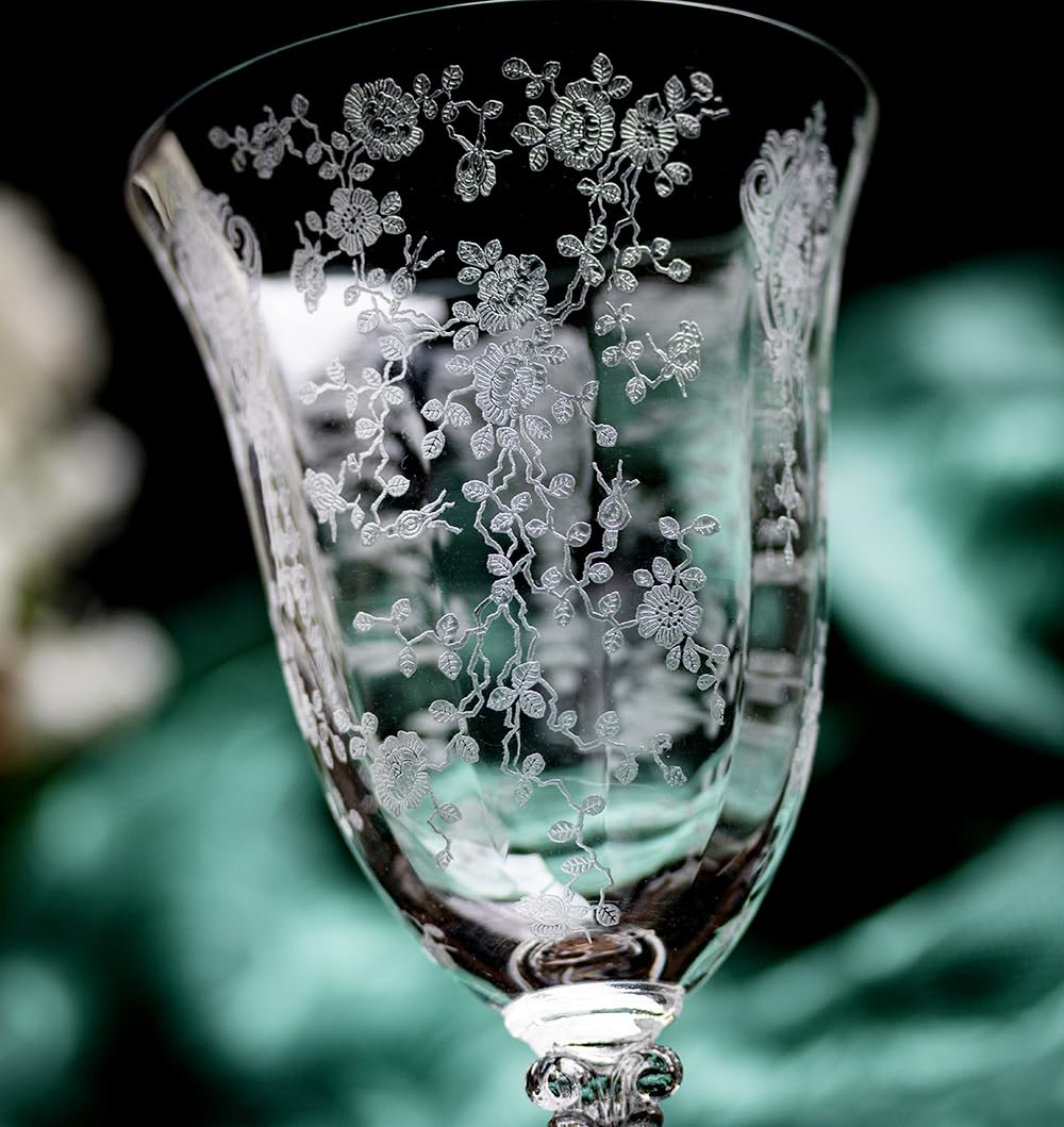 Amazon.co.jp: ケンブリッジ グラス クリスタル 薔薇 ローズポイント