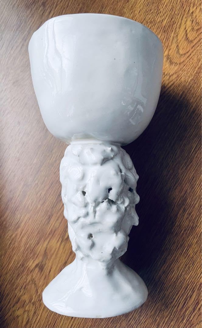 Amazon | Birbira ハンターゴブレット ワイングラス 陶器 フラワー