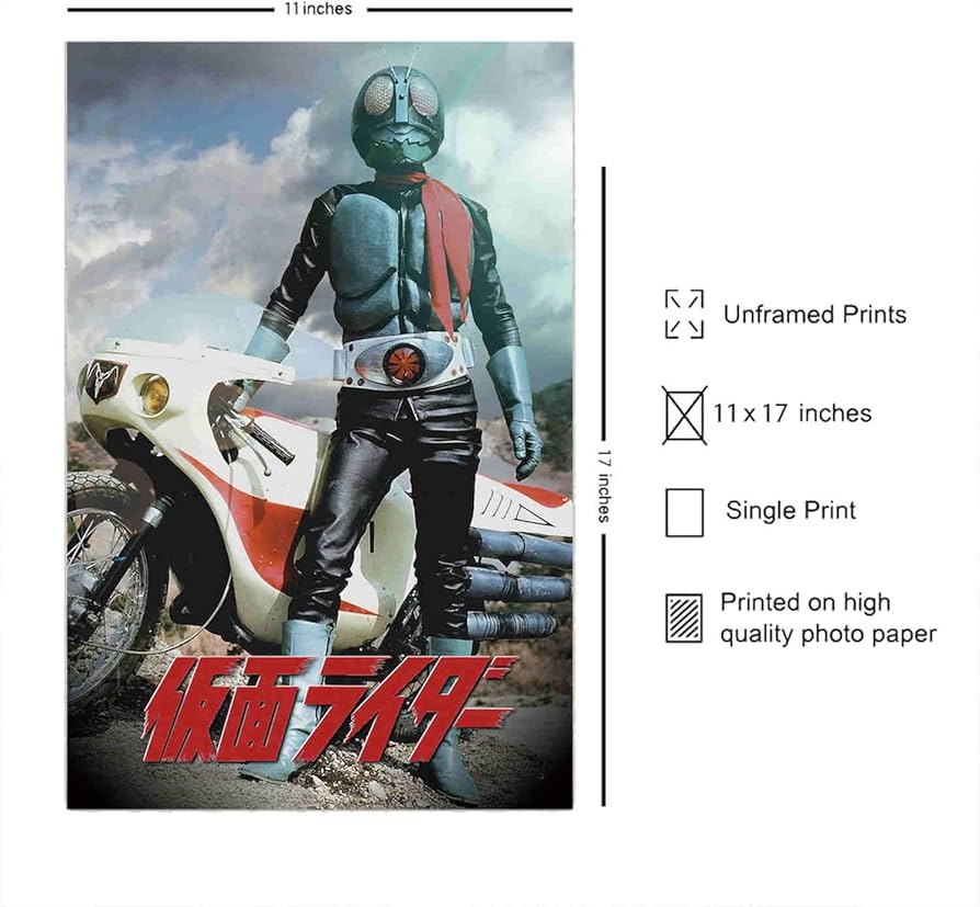 Amazon.co.jp: LNASI 仮面ライダー 1971 ポスター - 28x43cm