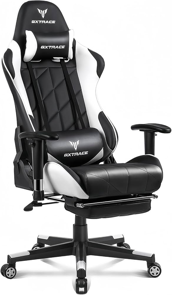 Amazon.co.jp: GXTRACE ゲーミングチェア ゲームチェア オットマン付き