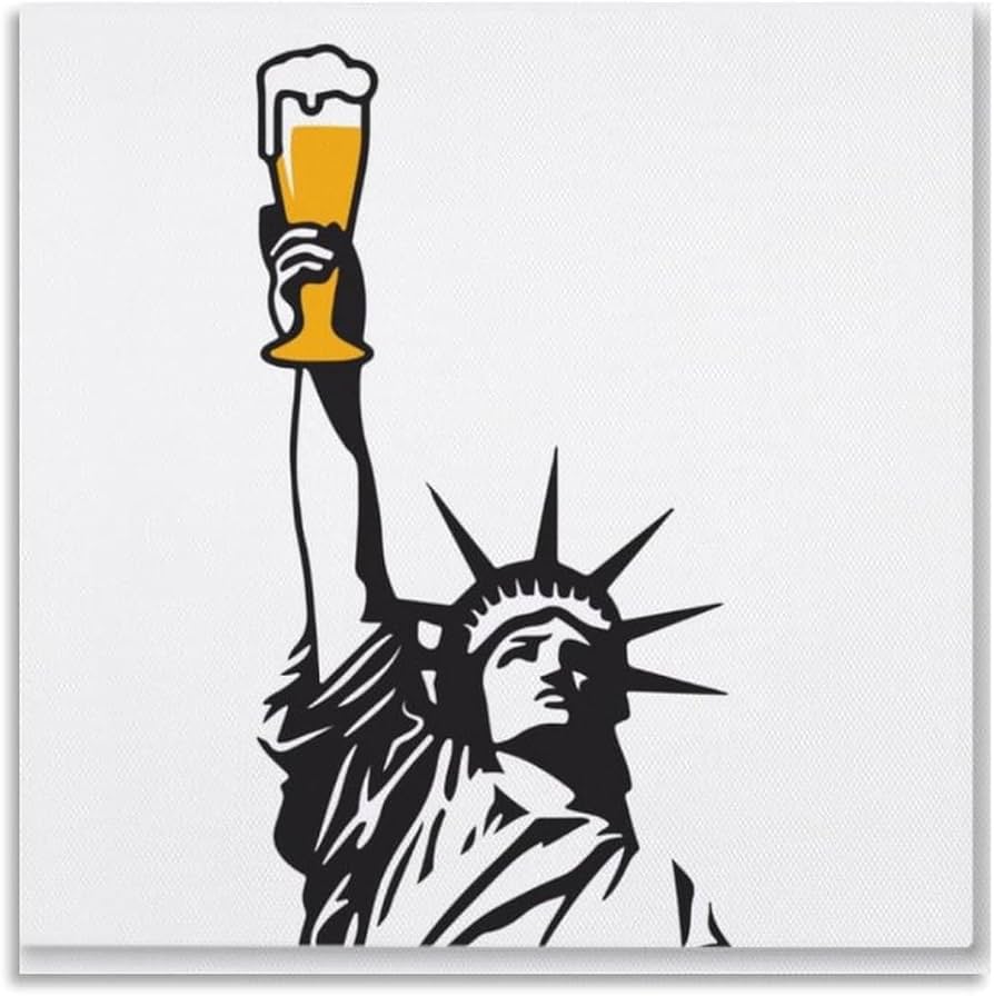 Amazon.co.jp: 自由の女神 自由のビール アートポスター アートパネル
