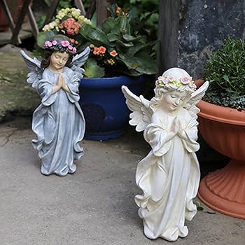 Amazon.co.jp: 天使 置物 可愛い天使像 エンジェル ガール 恋愛 風水