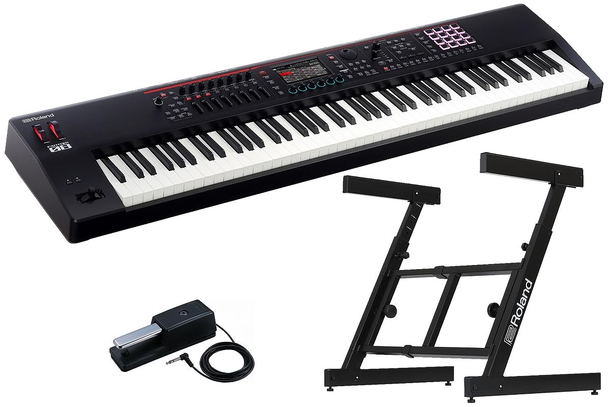 Amazon | Roland ローランド/FANTOM-08 [純正スタンド KS-11Z セット