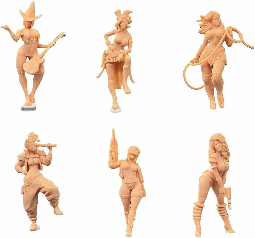 Amazon.co.jp: ZEDACAKAI 6個 1/43 フィギュア魔法少女低音女性