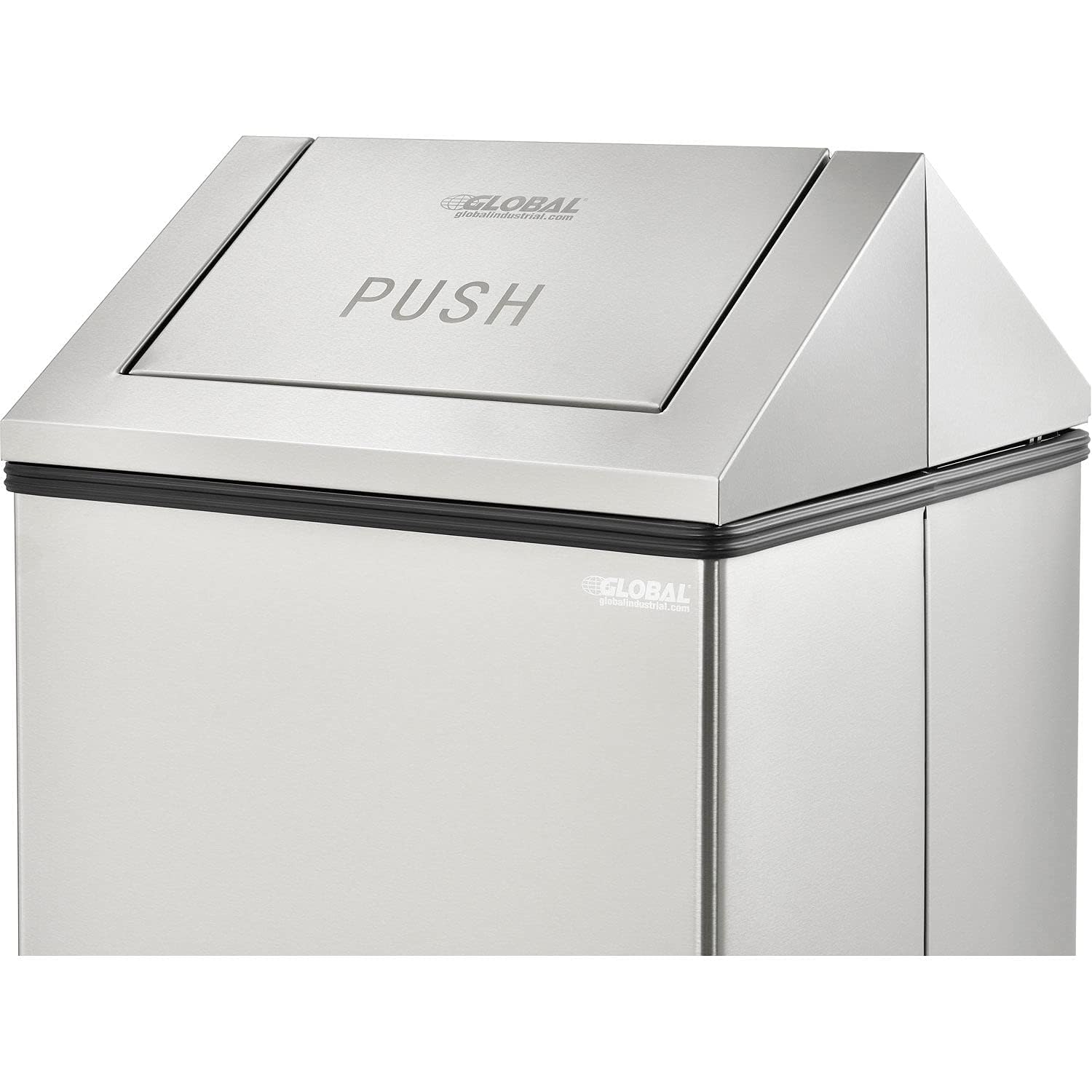 Amazon.com: Global Industrial Indoor Square Trash Can with Swing