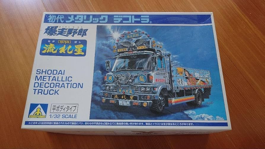Amazon.co.jp: アオシマ 初代メタリックデコトラ 流れ星 : おもちゃ