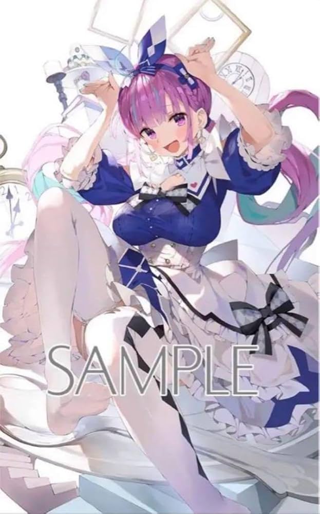 Amazon｜湊あくあ アリス衣装 タペストリー まかろん大帝 by｜かす揚げ