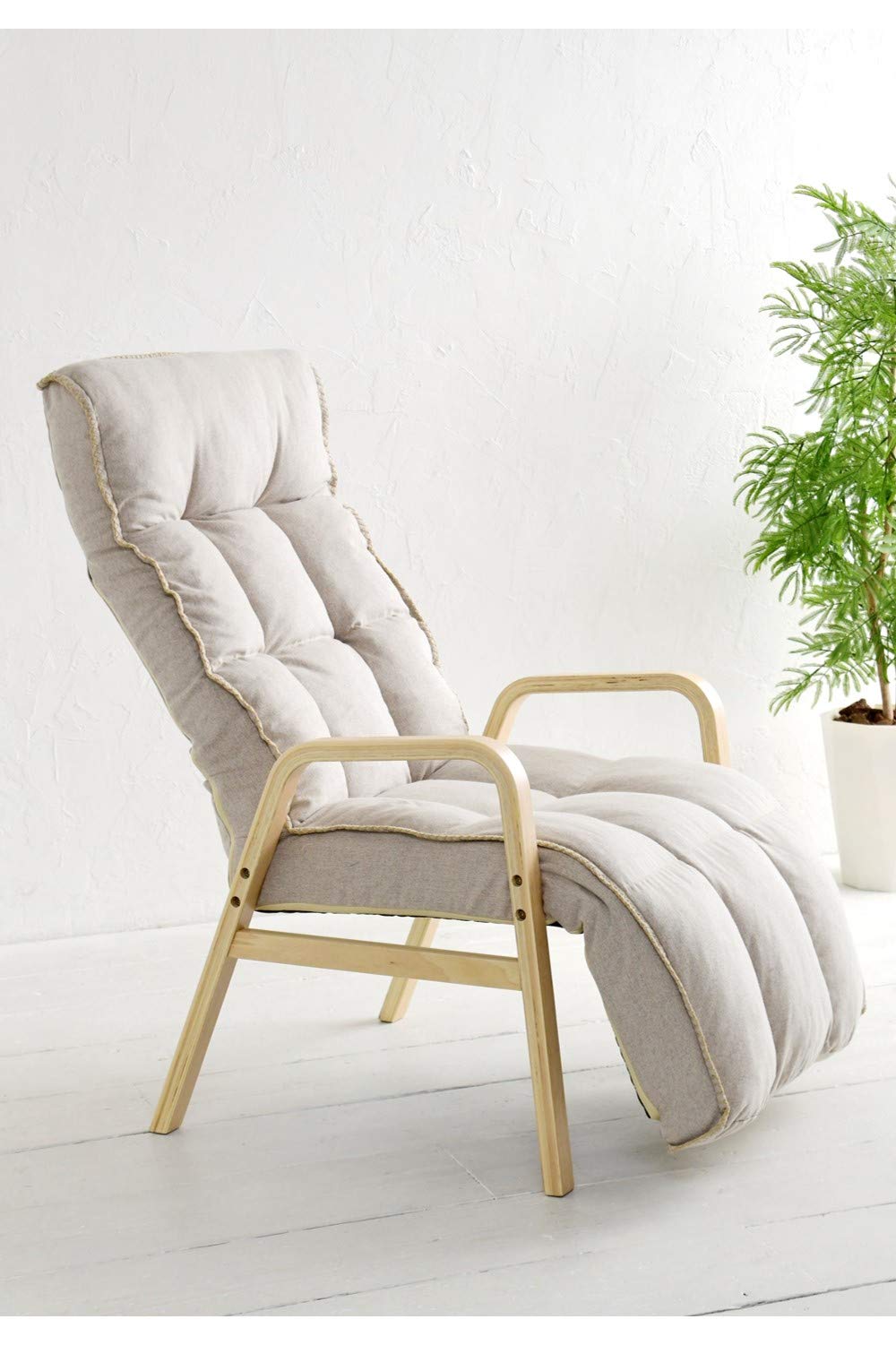 Amazon｜山善(YAMAZEN) チェア リクライニングチェア (オットマン付き