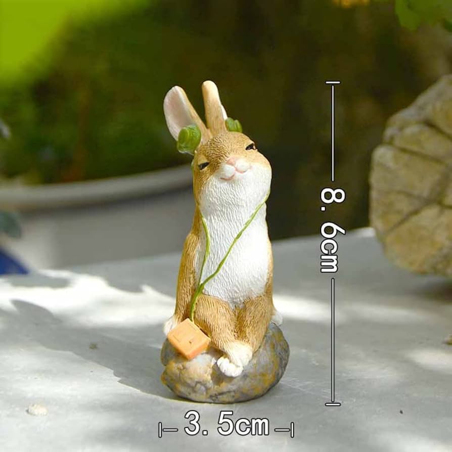 Amazon.co.jp: うさぎ 置物 置き物 樹脂 工芸品 おもしろグッズ