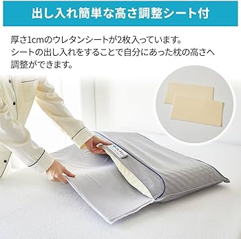 Amazon｜昭和西川 ムアツ まくら 枕 凹凸構造 体圧分散 65×36cm 抗菌