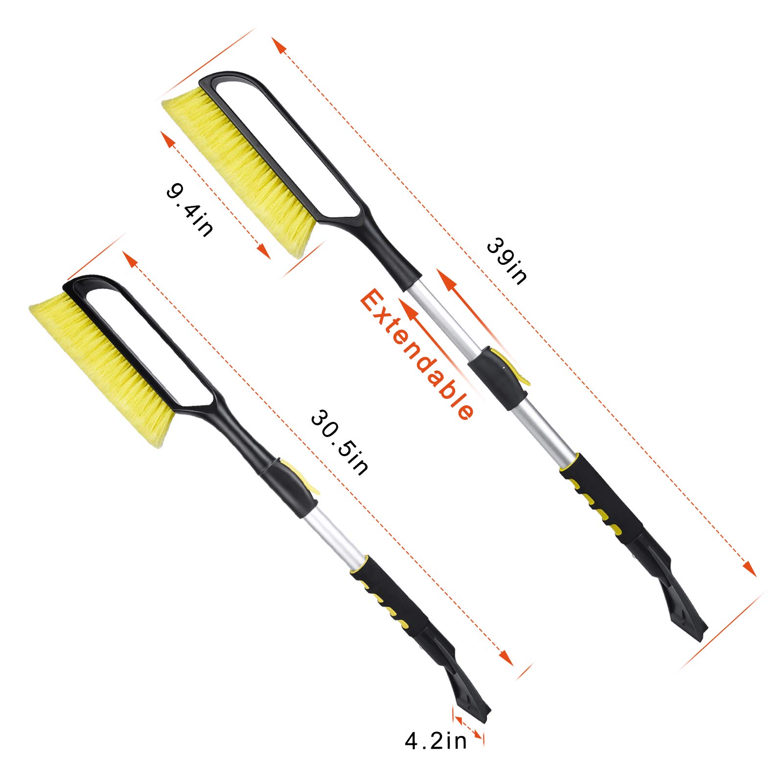 Amazon.co.jp: LOFTEK スノーブラシとアイススクレーパー 車用 - 30.5