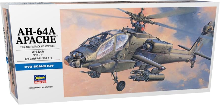 Amazon | ハセガワ 1/72 アメリカ陸軍 AH-64A アパッチ プラモデル D6
